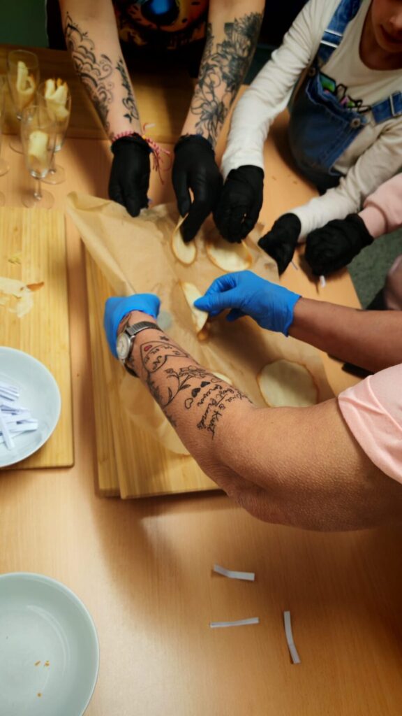 Glückskekse backen 5