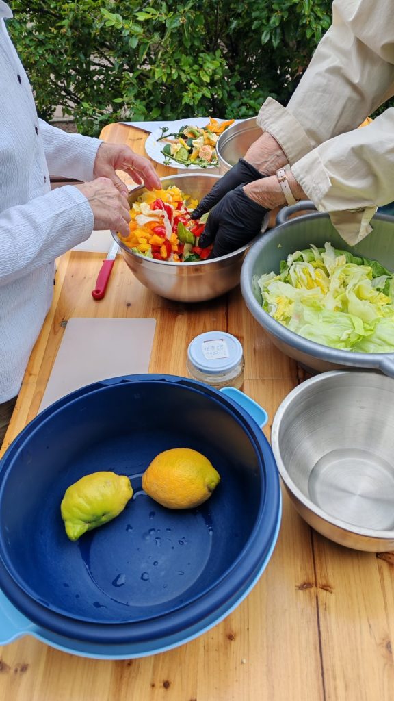 Salate zubreiten