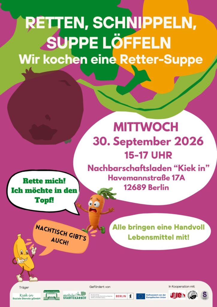 Retten, Schnippeln, Suppe löffen 30 9
